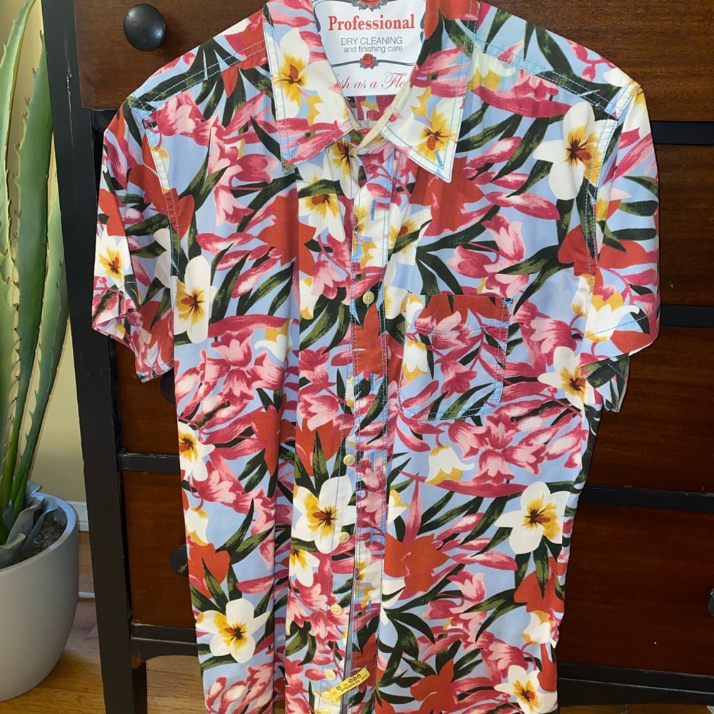 Dues ex machina - Hawaiian print button down